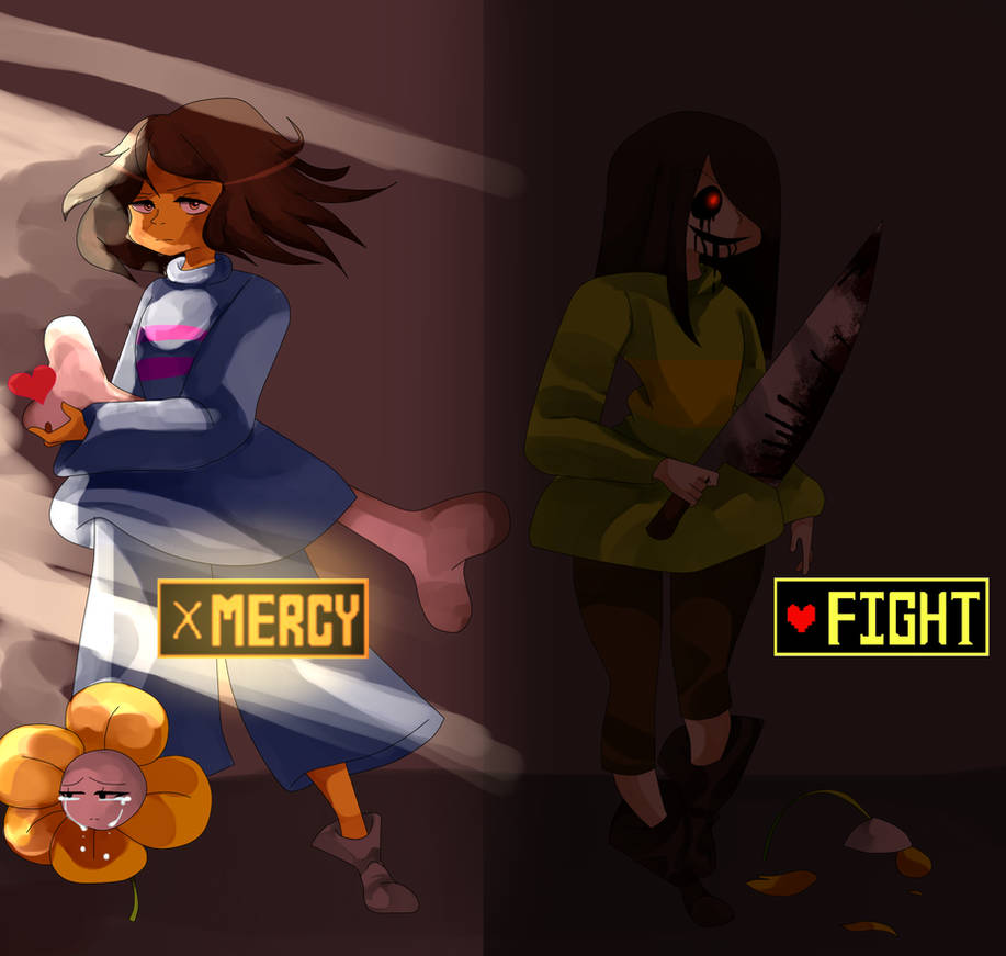 Undertale Merdy UNDERTALE SPEEDPAINT: MERCY OR FIGHT by HexDoodlez on DeviantArt