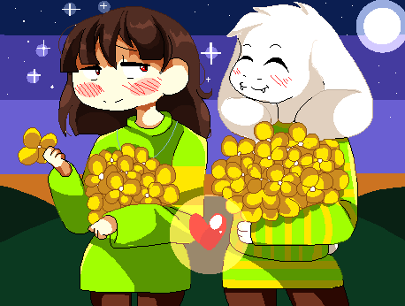 chara (undertale) drawn by nano_mochi