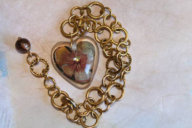 Yellow Pink Heart Flower Bracelet