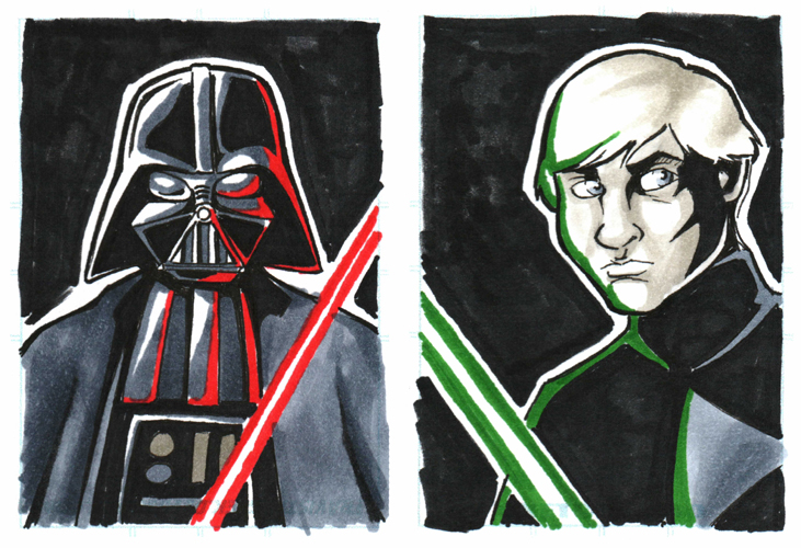 FCBD 2014 Star Wars Sketch Cards