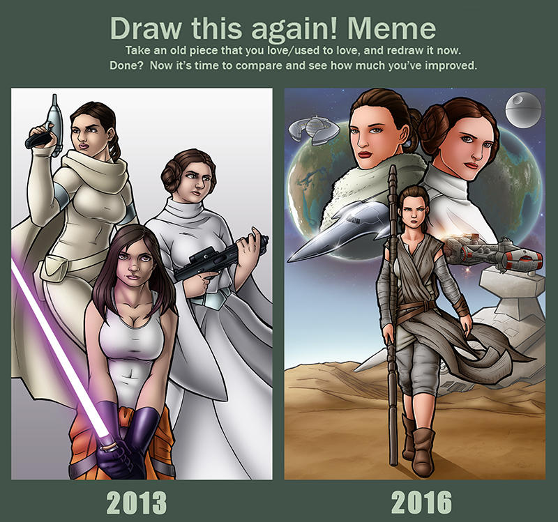 Draw This Again Meme - Star Wars: Generations by TravisTheGeek on DeviantArt