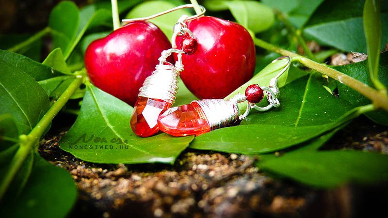 Cherry earrings