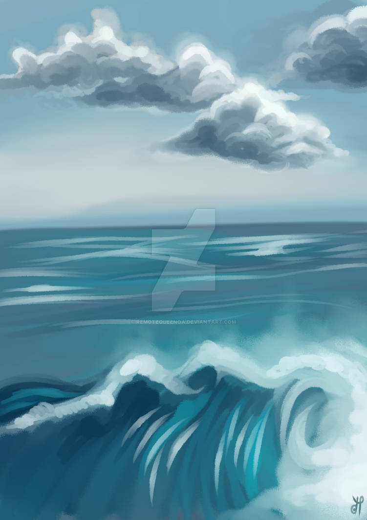 Deviantart Ocean Background ocean by remotequeenOA on DeviantArt