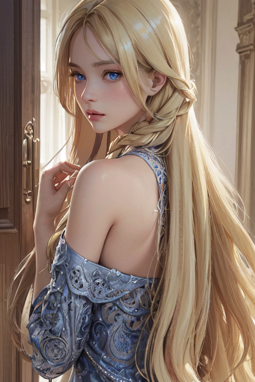 Rapunzel - Realistic - Back View