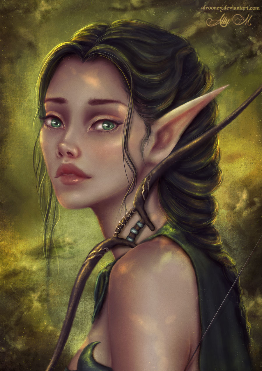 Elven Ranger by alrun-art on DeviantArt