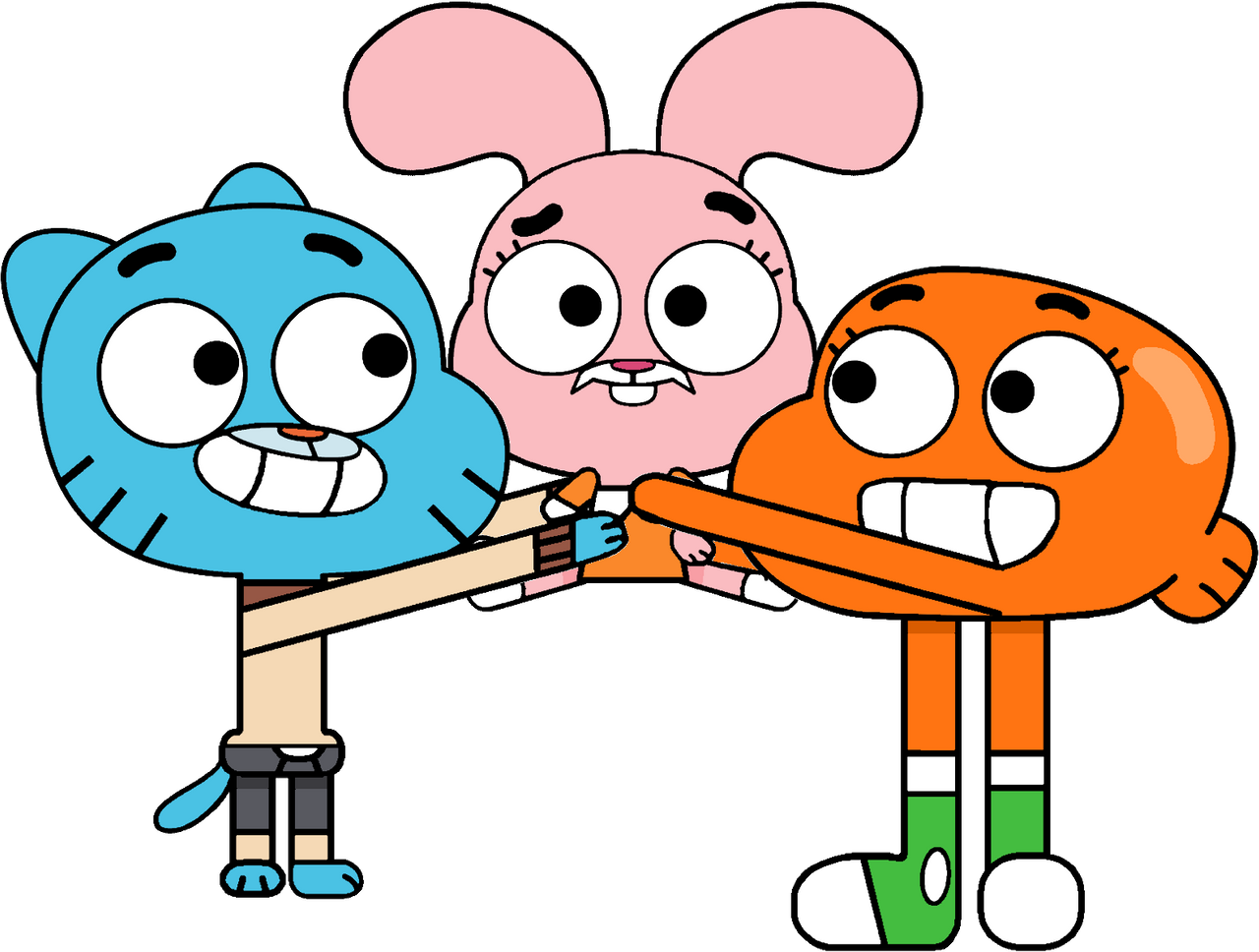 Gumball, Darwin, Anais - Hugs for Anais - FanArt by MFSJST on DeviantArt