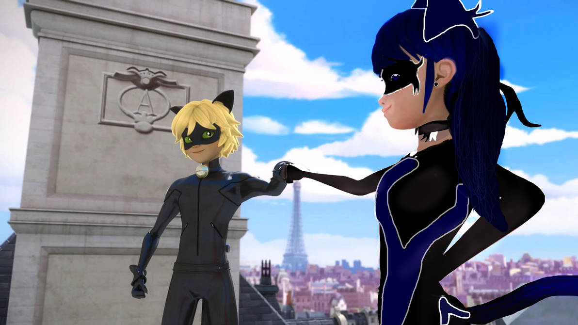 Chat Noir Et Bleu Kitty By Devushka Chan On Deviantart Chat Noir Et Bleu Kitty By Devushka Chan On Deviantart