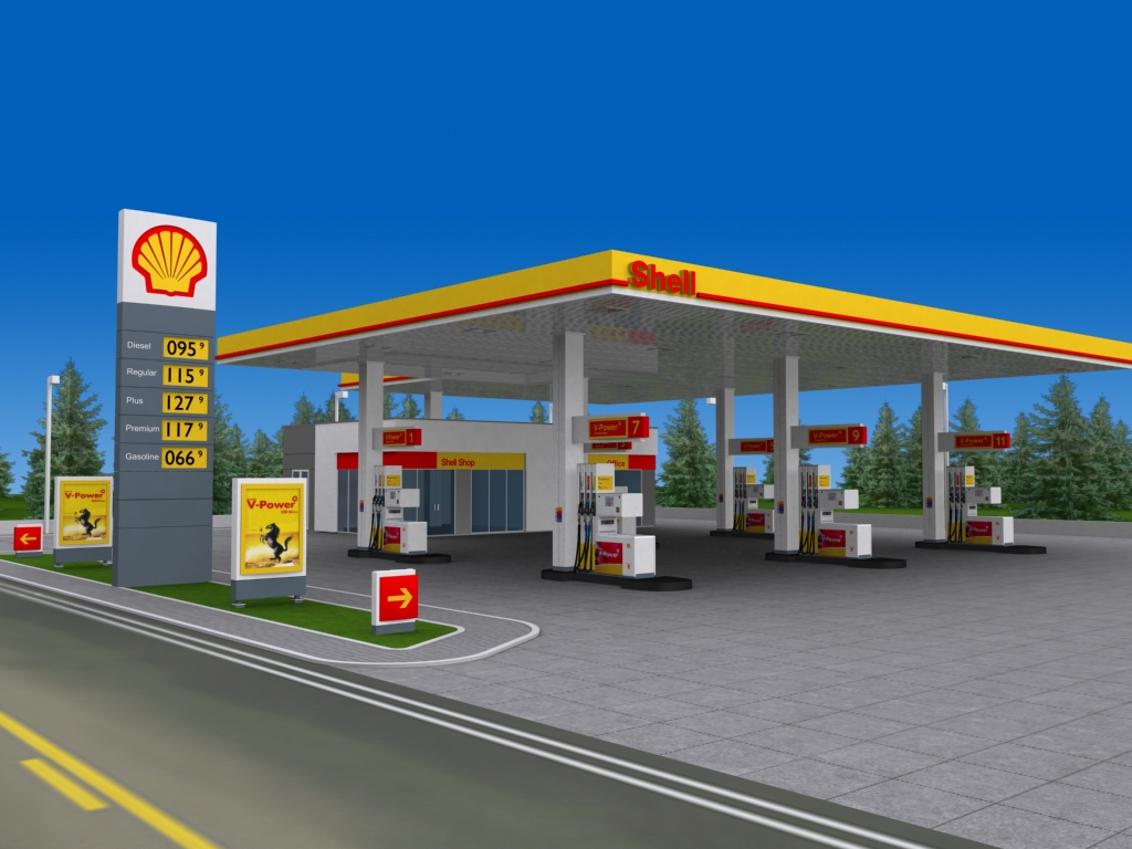 Shell Gas Station 01 by Barakadesign on DeviantArt