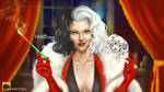 Scarlett Johansson as Cruella De Vil by TaroTram