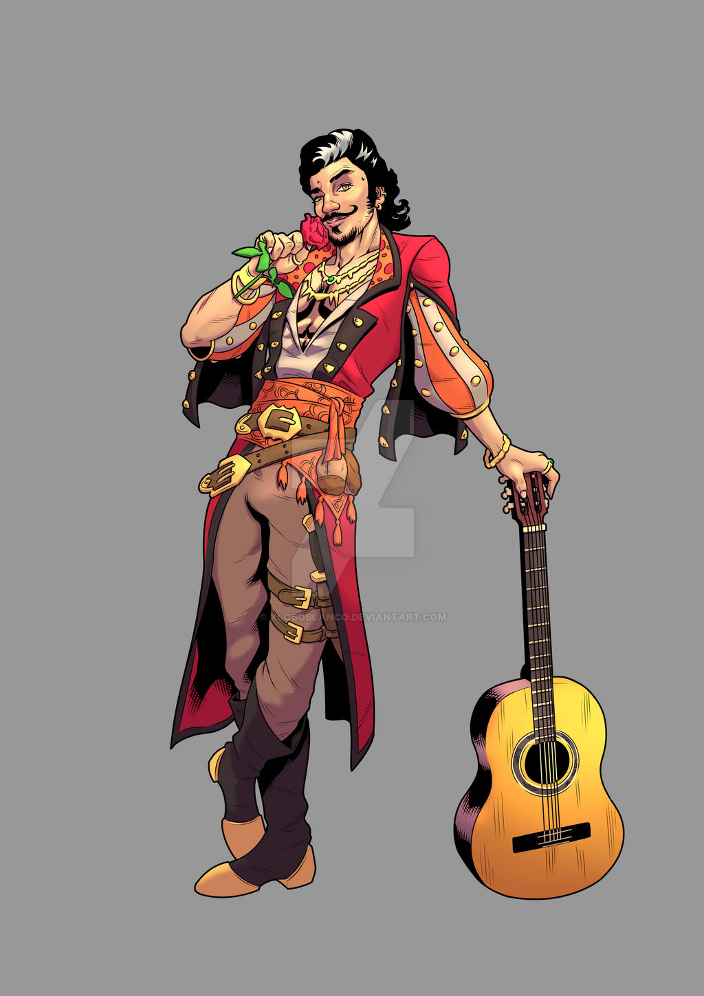 Human Bard DnD Design by xLoboBlanco on DeviantArt