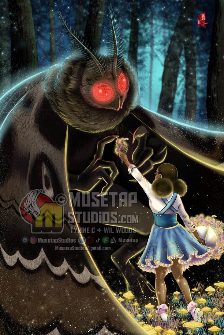 Mothman and Friend by TyrineCarver on DeviantArt