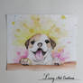 Dog watercolor