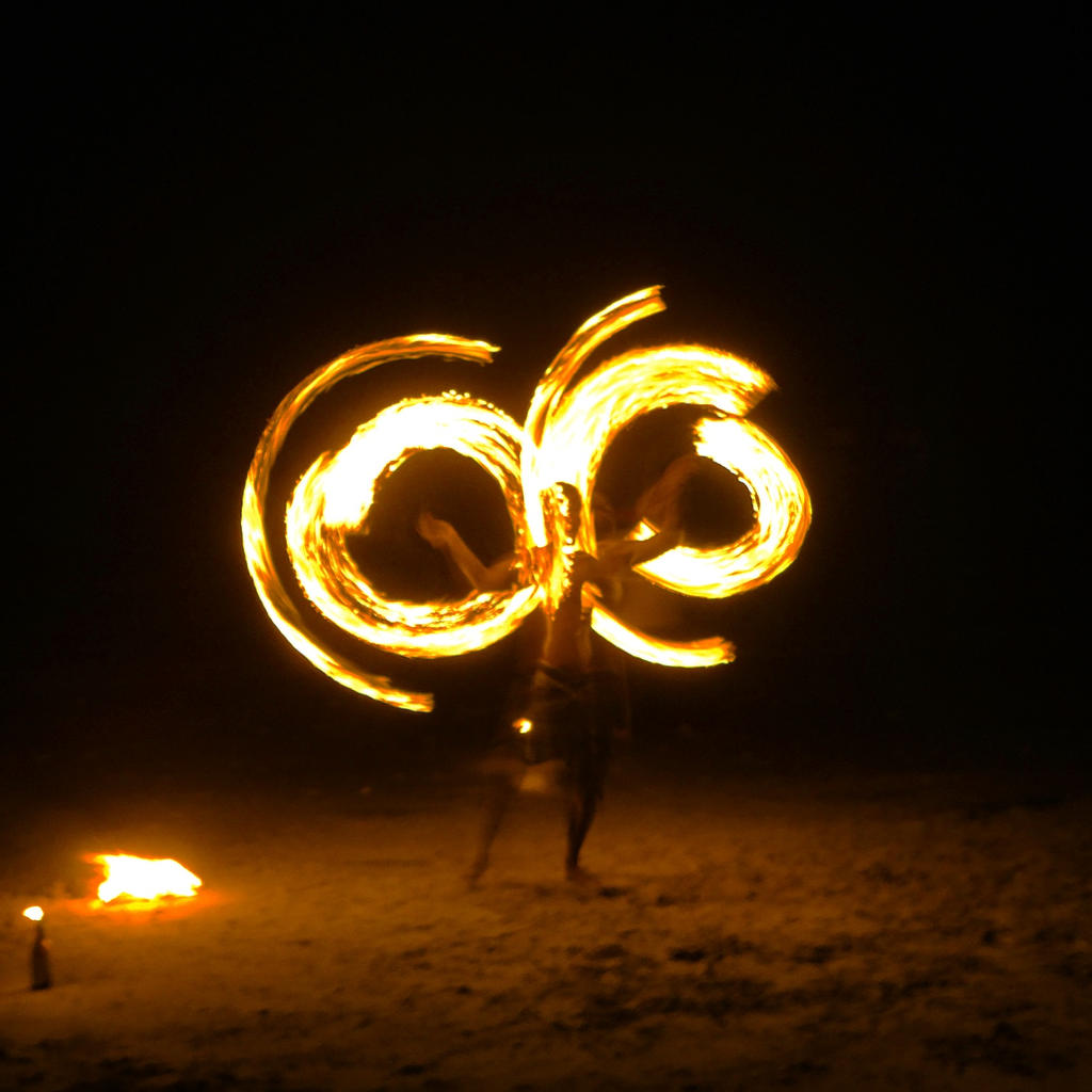 Beautiful Fire Spinning