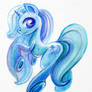 blue colors of Trixie