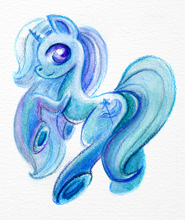 blue colors of Trixie