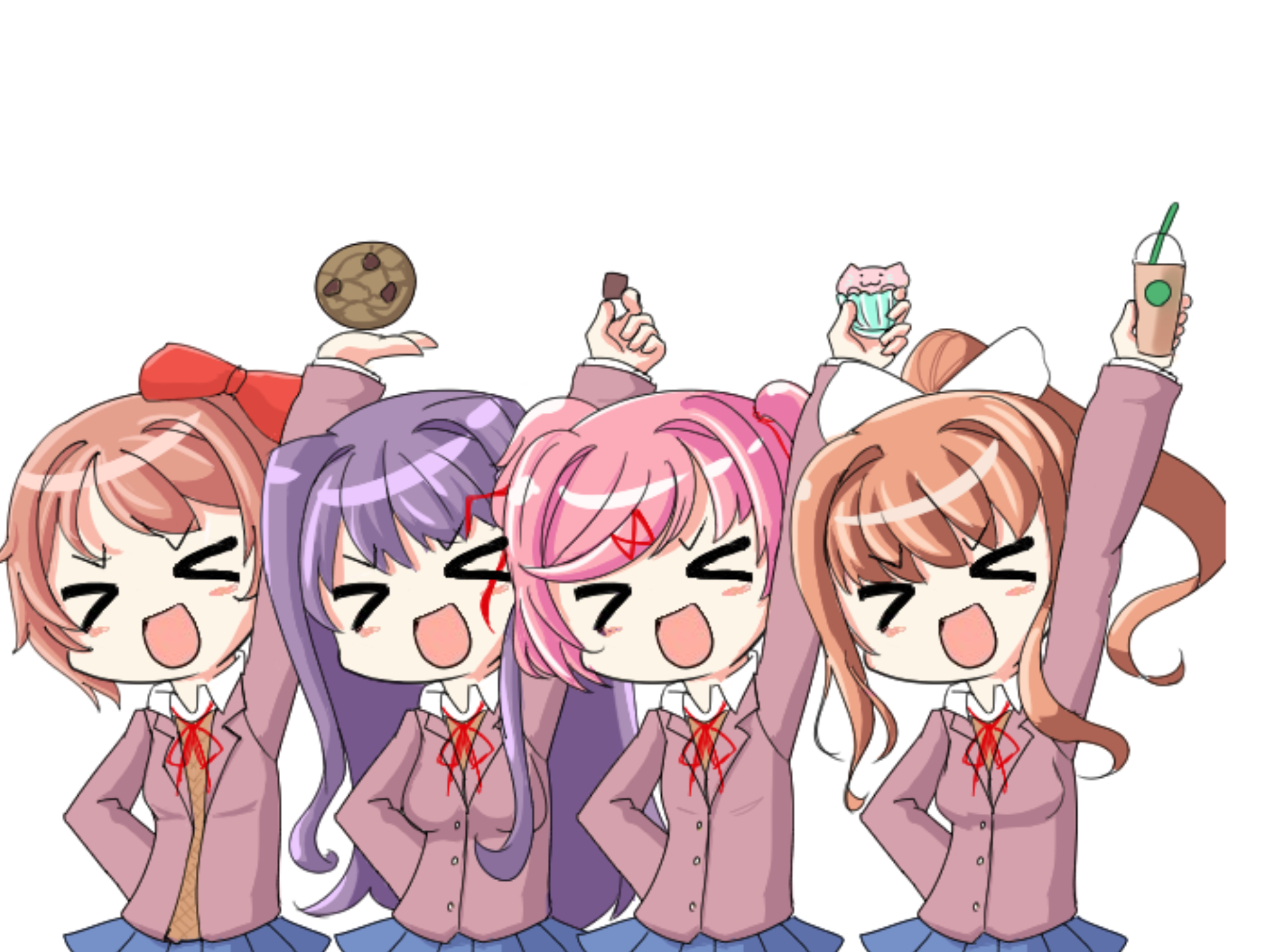 Doki Doki Literature Club! Phone background by Just-Sayori on DeviantArt