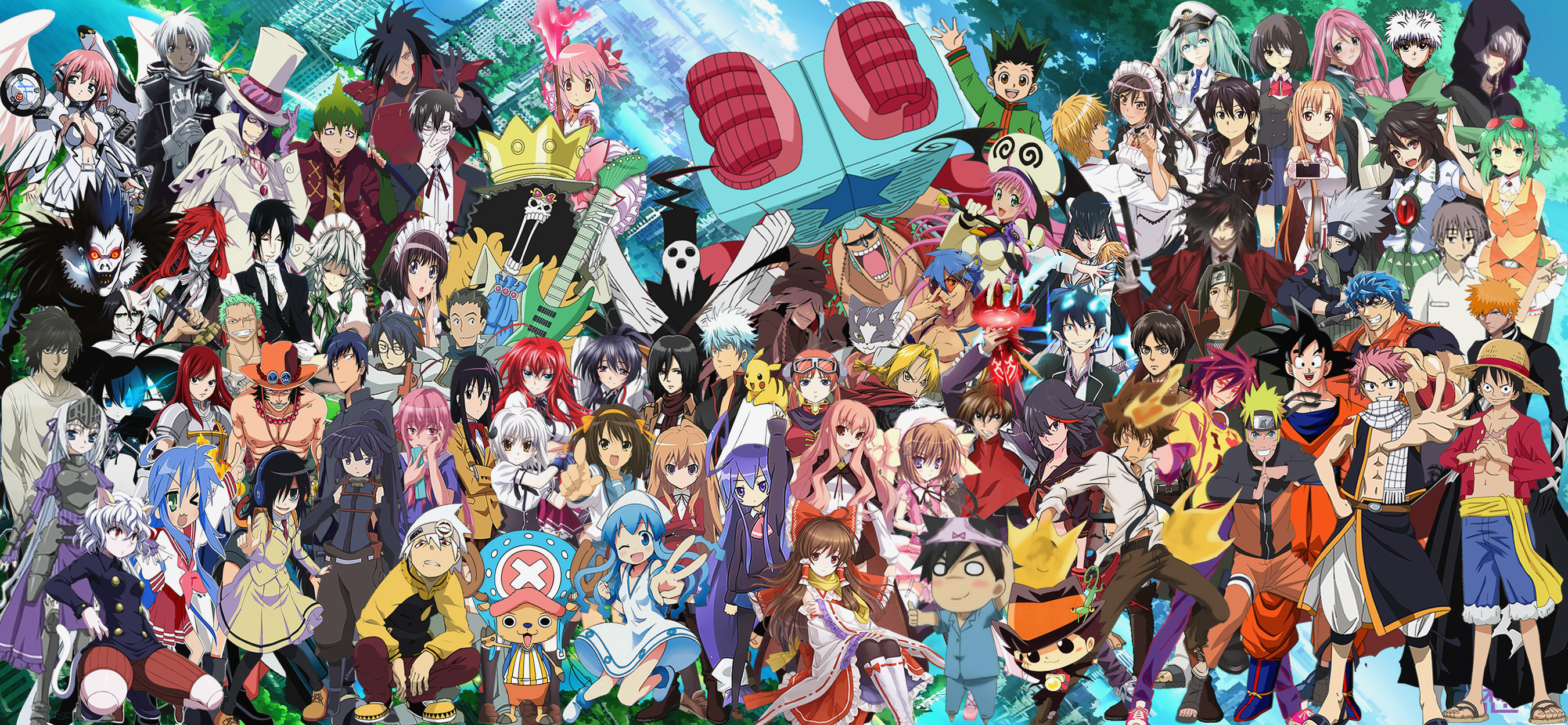 Multi-Anime Character Mega Wallpaper by DanrusMirage on DeviantArt