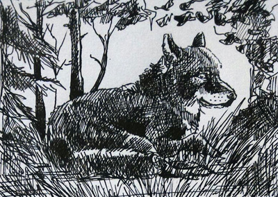 KaKAO 74 Inktober Wolf