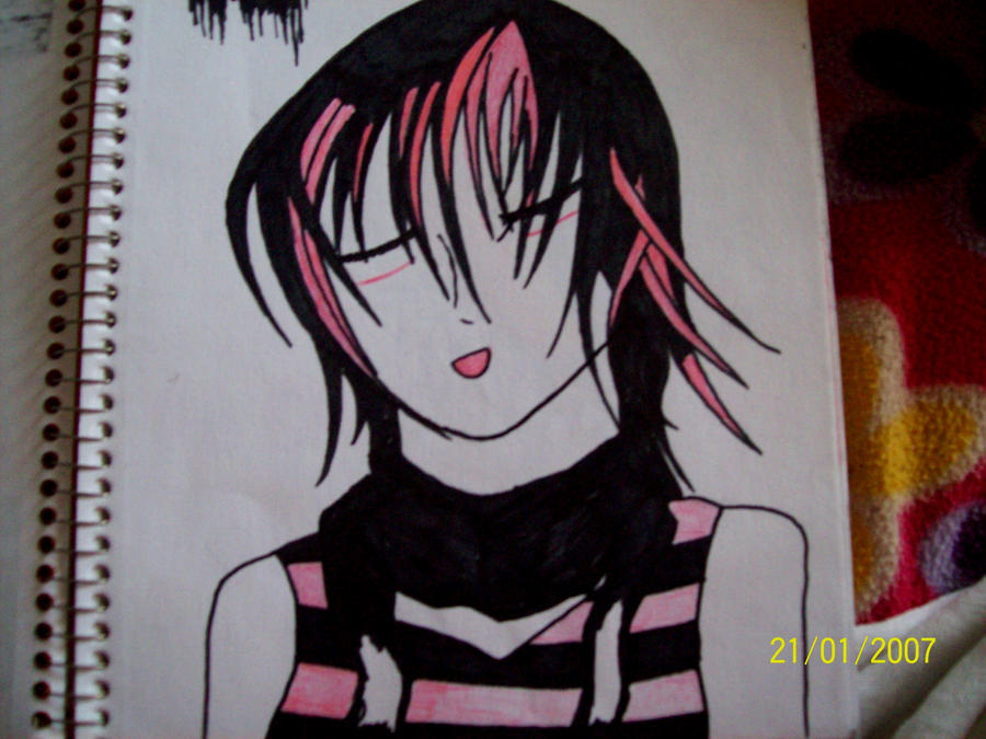 happy emo anime girl by misheru-armani on DeviantArt