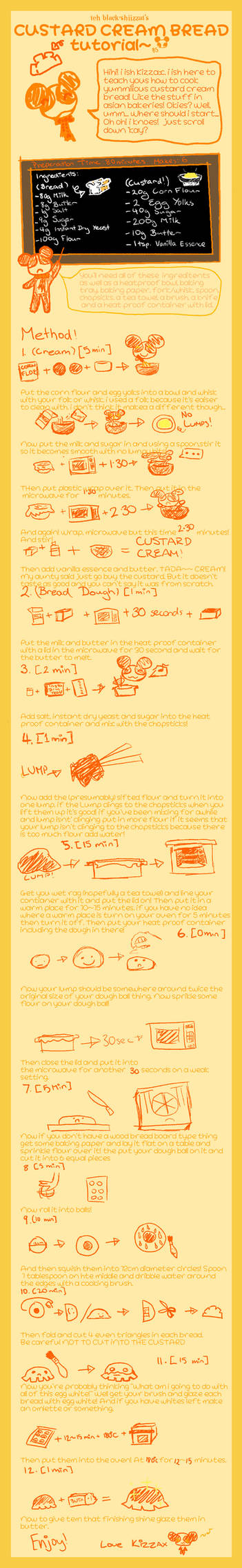 Custard Cream Bread Tutorial