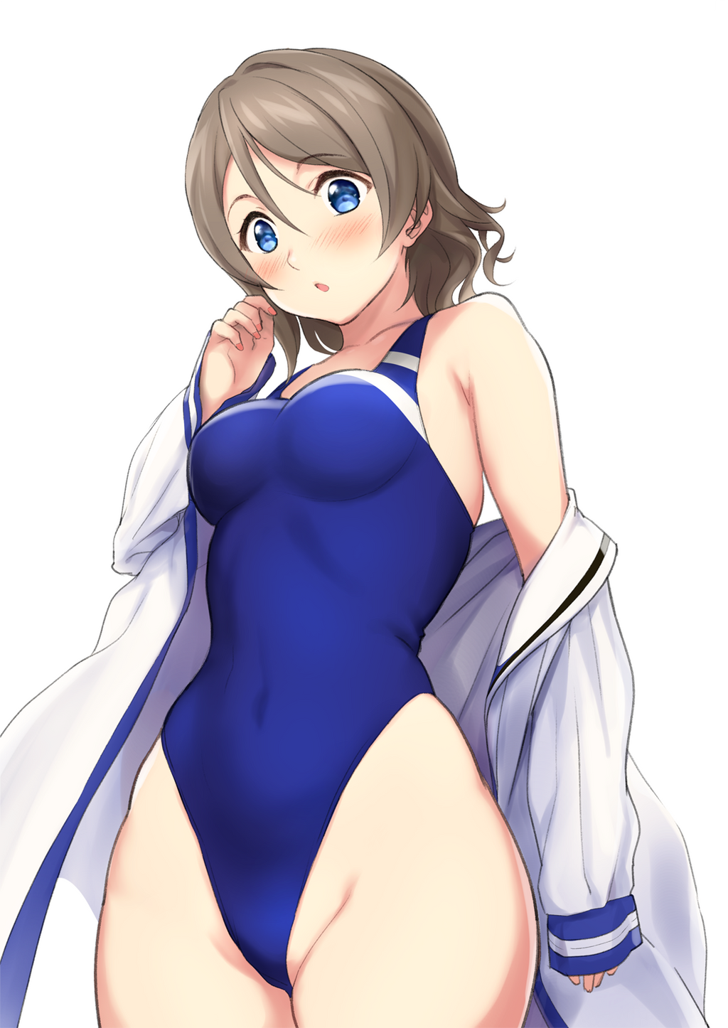 Anime girl in one piece swimsuit by demongirl289 on DeviantArt
