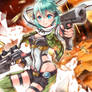 Anime girl with gun