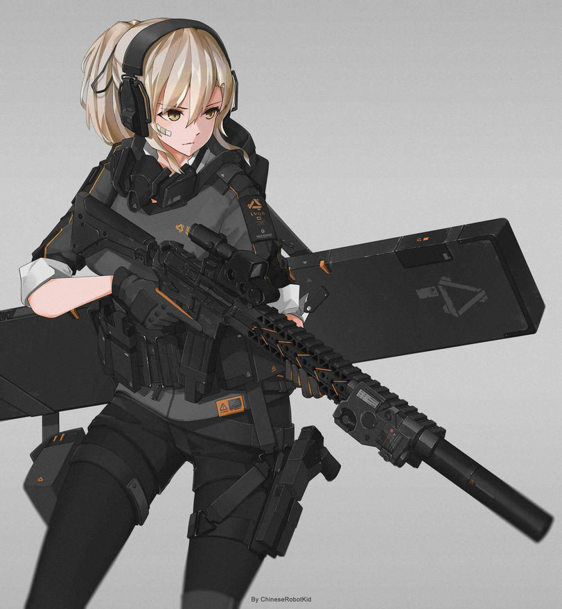 Anime Girl With Gun By Demongirl289 On Deviantart