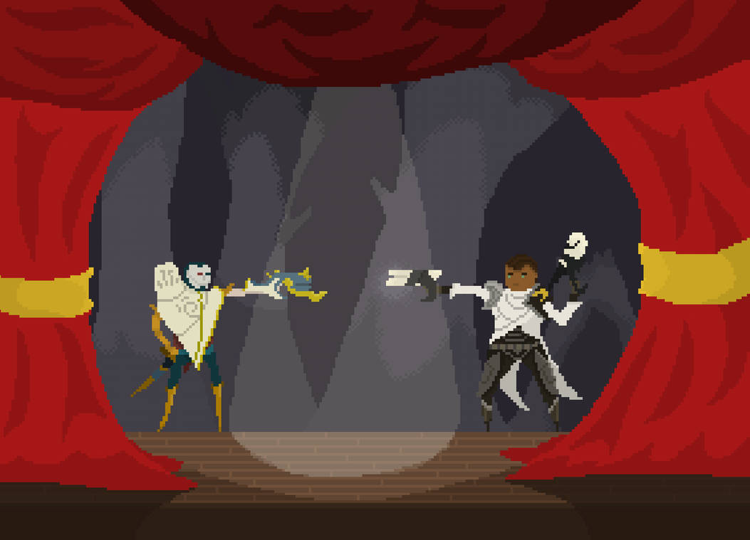 Pixel Art Jhin Vs Lucian Final Curtain Call By Stripypanda On Pixel Art Jhin Vs Lucian Final Curtain Call By Stripypanda