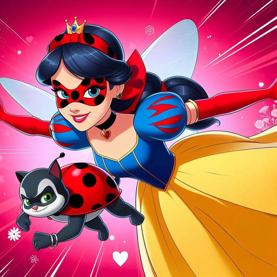 Snowy Ladybug Snow White as Ladybug 2 by Rainbow10ben on DeviantArt