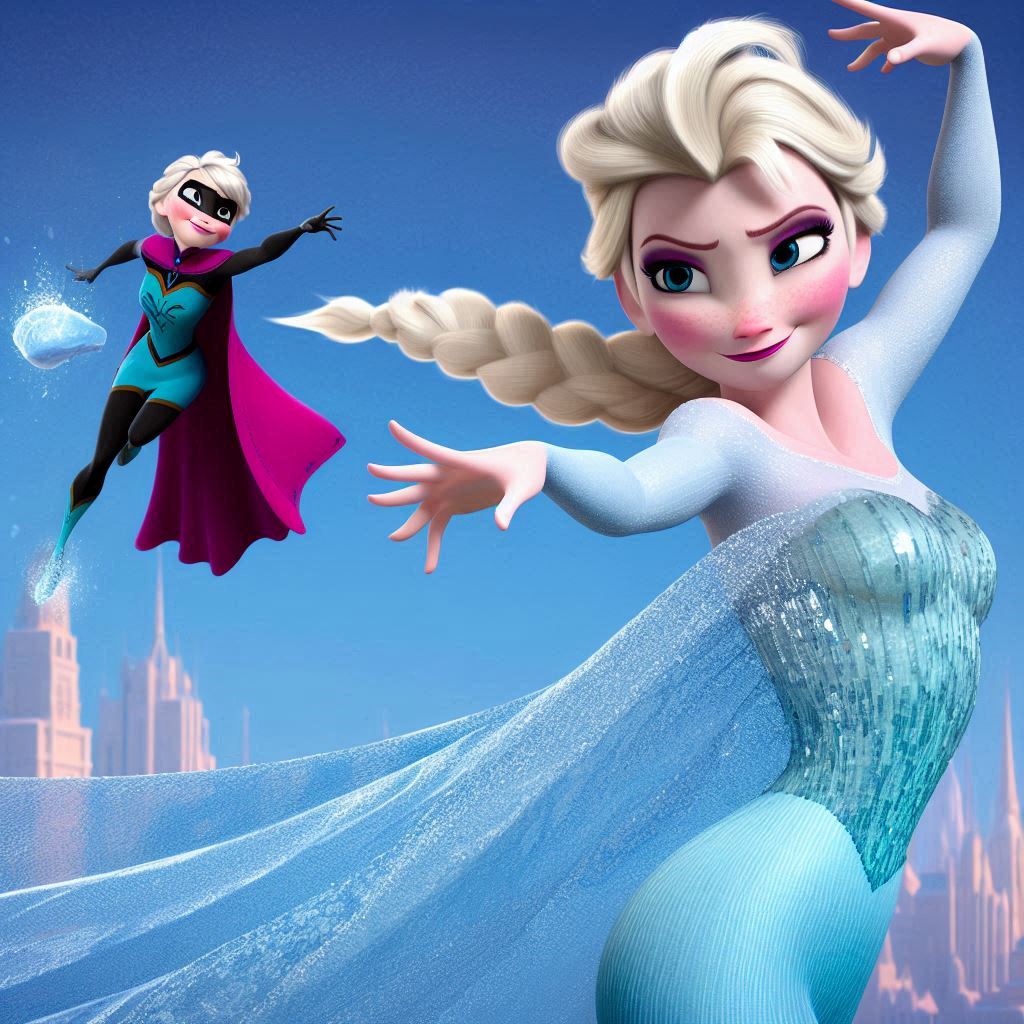 Comp Elsa Amazing Incredible Elsa by Rainbow10ben on DeviantArt