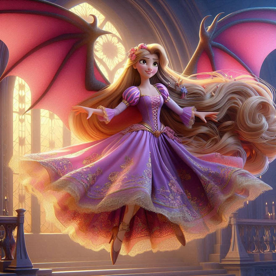 Rapunzel R43 Rapunzel becomes she-bat 3 by Rainbow10ben on DeviantArt