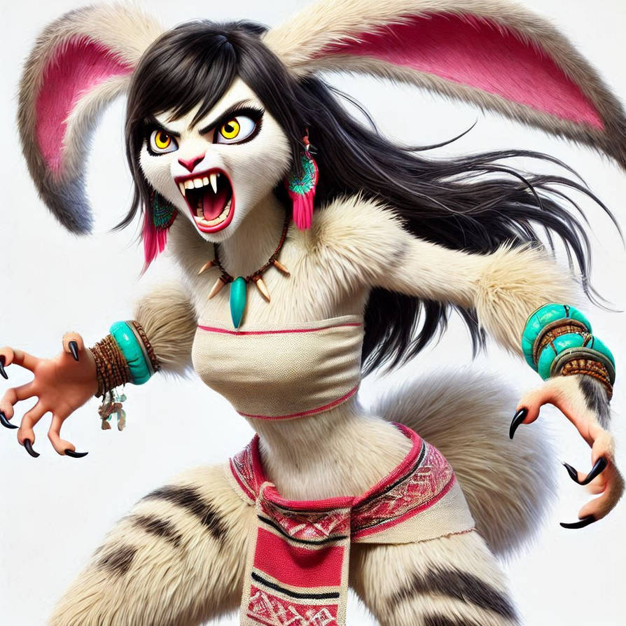 Ceal Rabbit Chel Wererabbit 3 by Rainbow10ben on DeviantArt