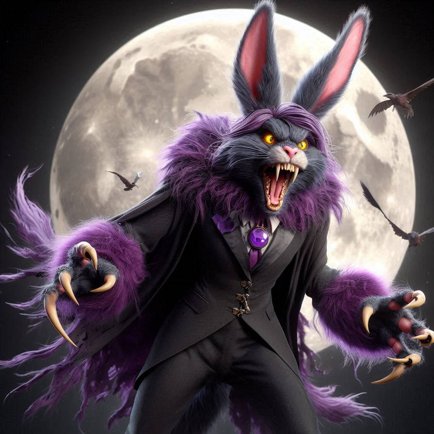 Raven Wererabbit by Rainbow10ben on DeviantArt