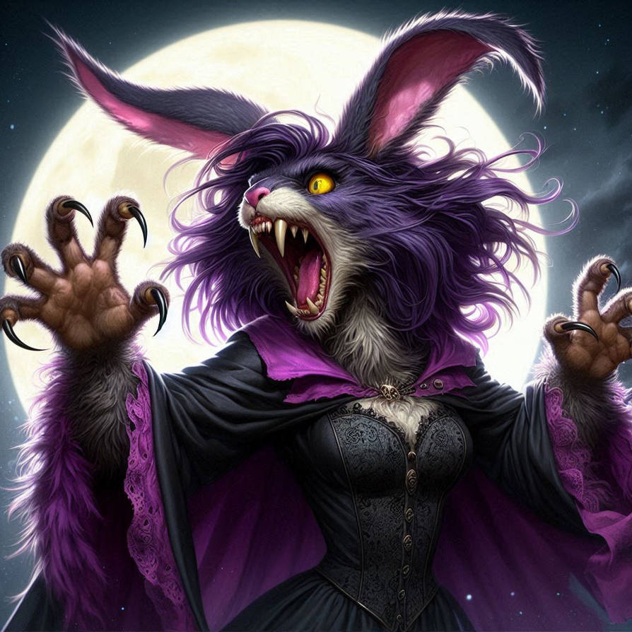 The Were Rabbit Drawing Raven Wererabbit 2 by Rainbow10ben on DeviantArt