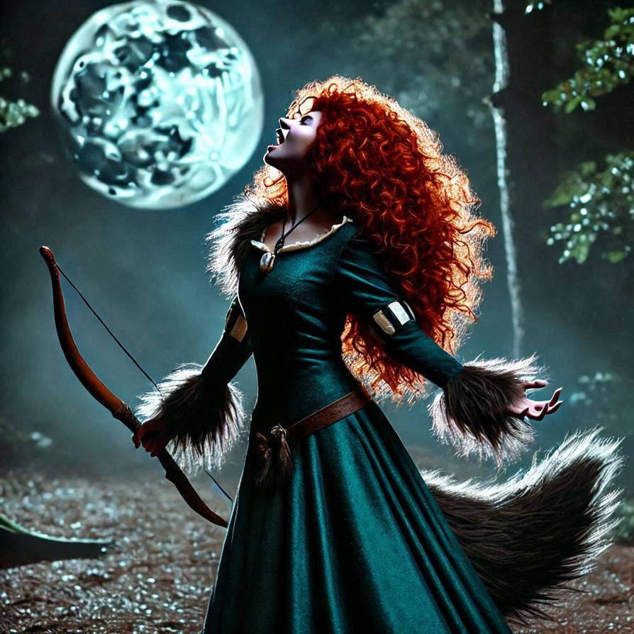 Merida Werewolf by Rainbow10ben on DeviantArt