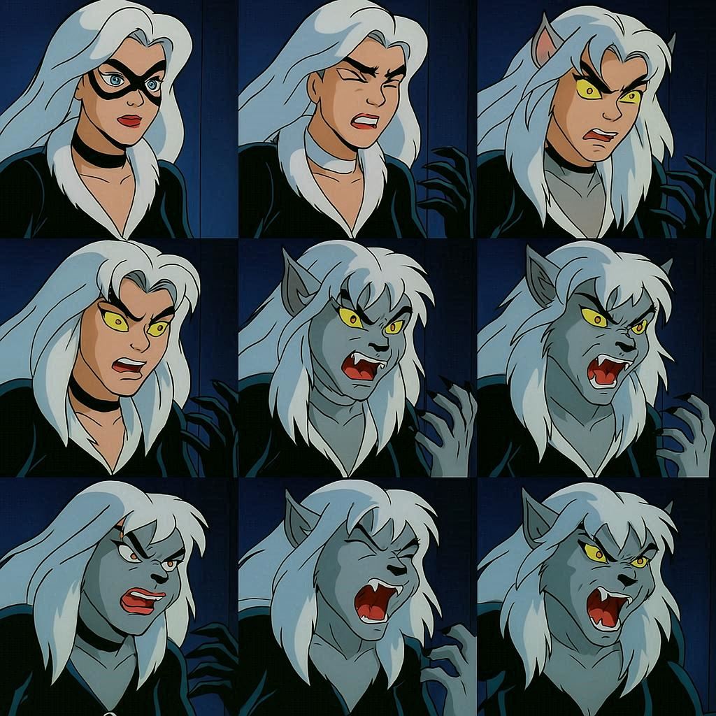 Werecat Animation Black Cat Werecat Transformation Sequence by Rainbow10ben on DeviantArt