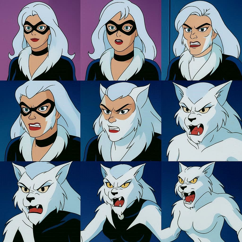 Werecat Animation Black Cat Werecat Transformation sequence 6 by Rainbow10ben on DeviantArt