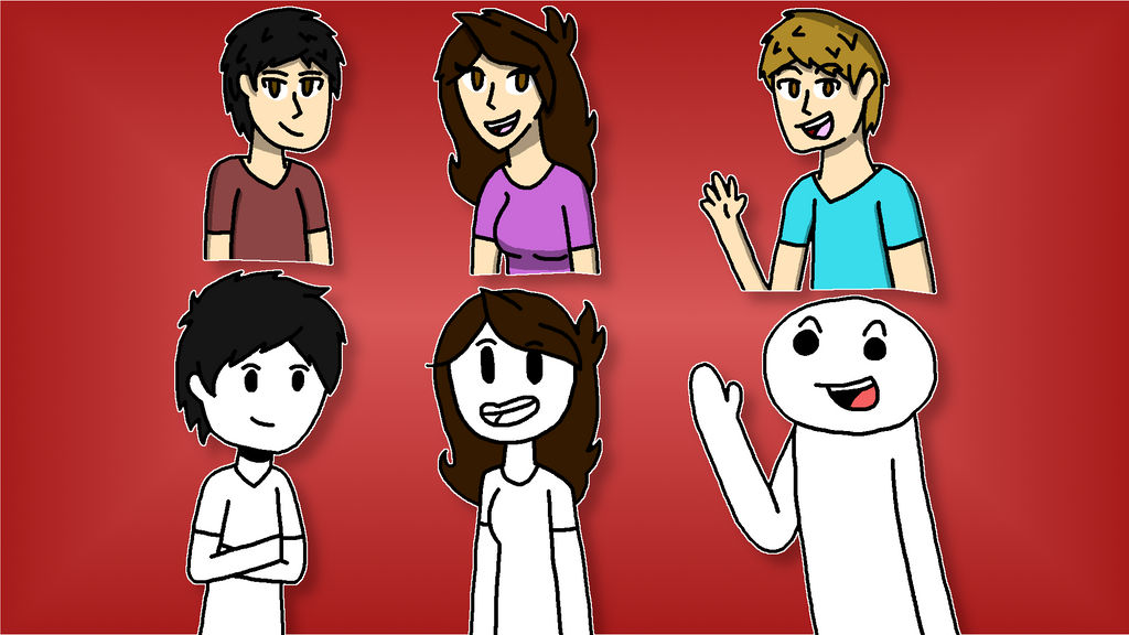 Domics, JaidenAnimations, and TheOdd1sOut Fanart by BastionUnity on