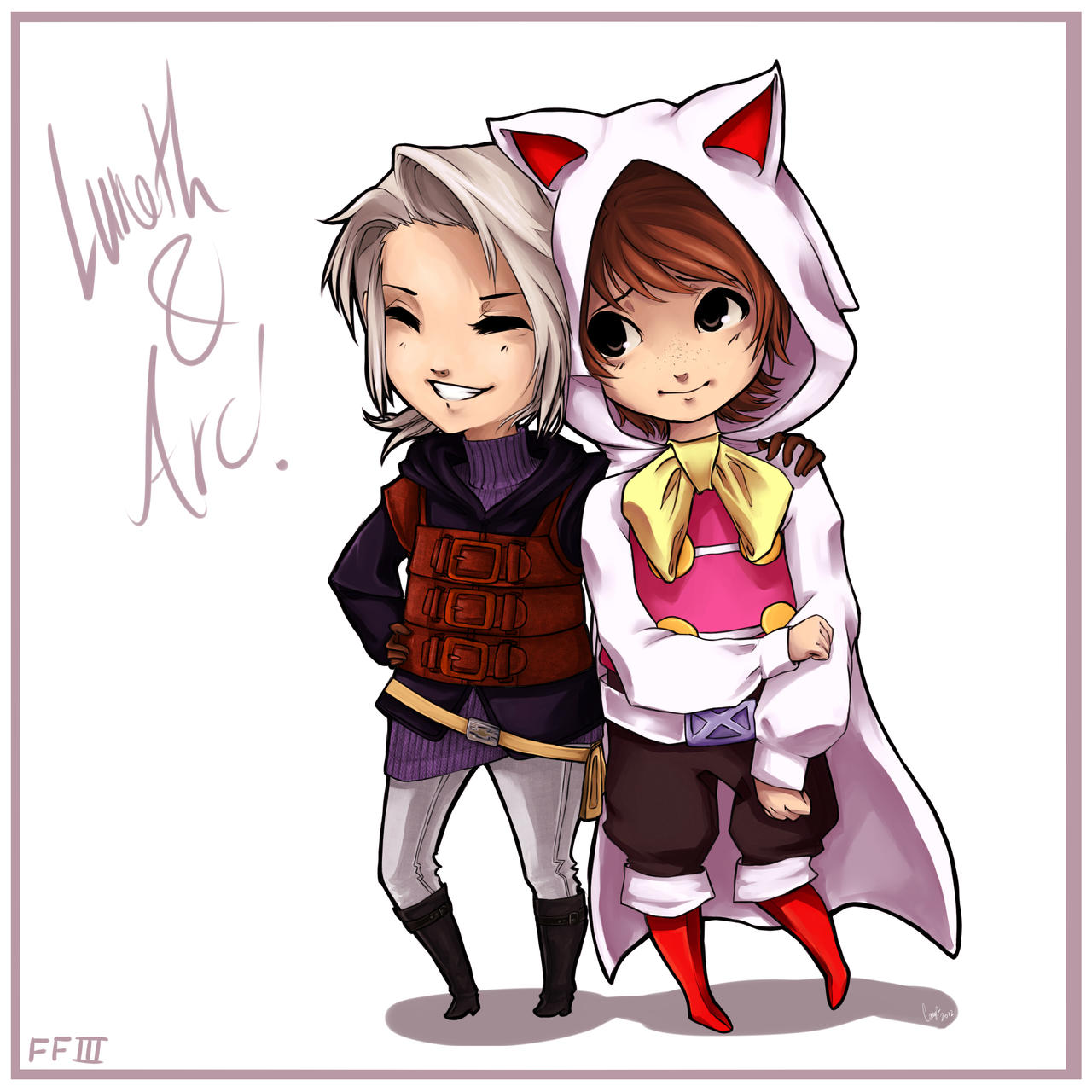 Final Fantasy Iii Luneth And Arc By Sailorsquall On Deviantart