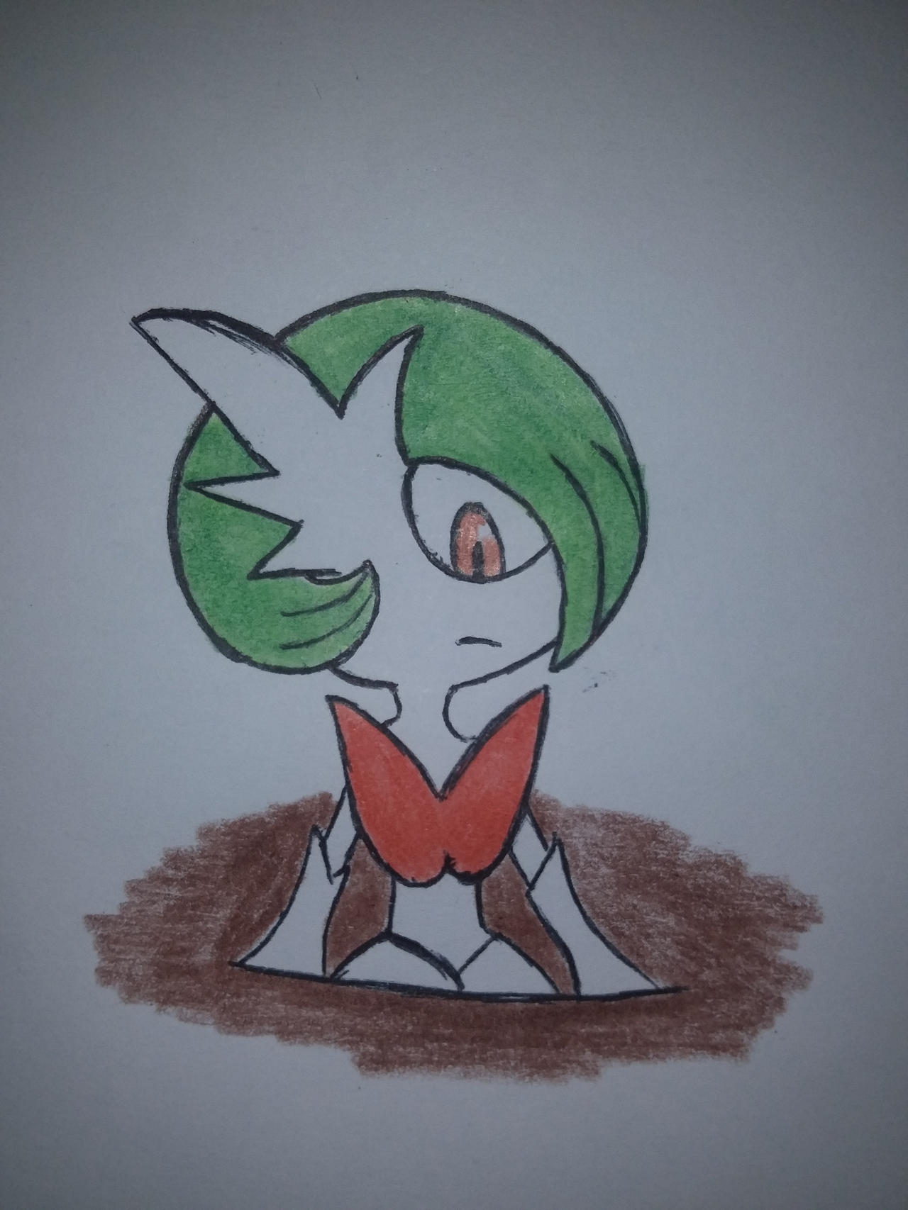 gardevoir and mega gardevoir (pokemon) drawn by konknock