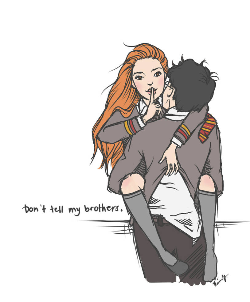 Harry and Ginny by kimpertinent on DeviantArt