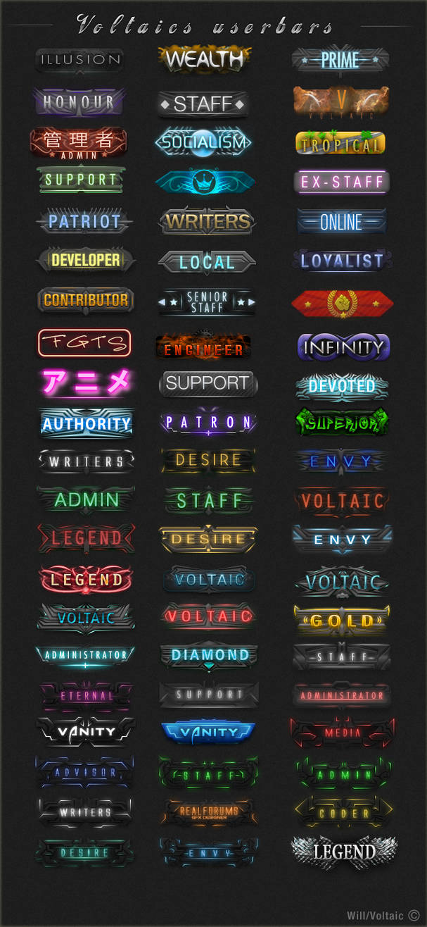 User Bar Icon My entire userbar showcase! by wilbso on DeviantArt