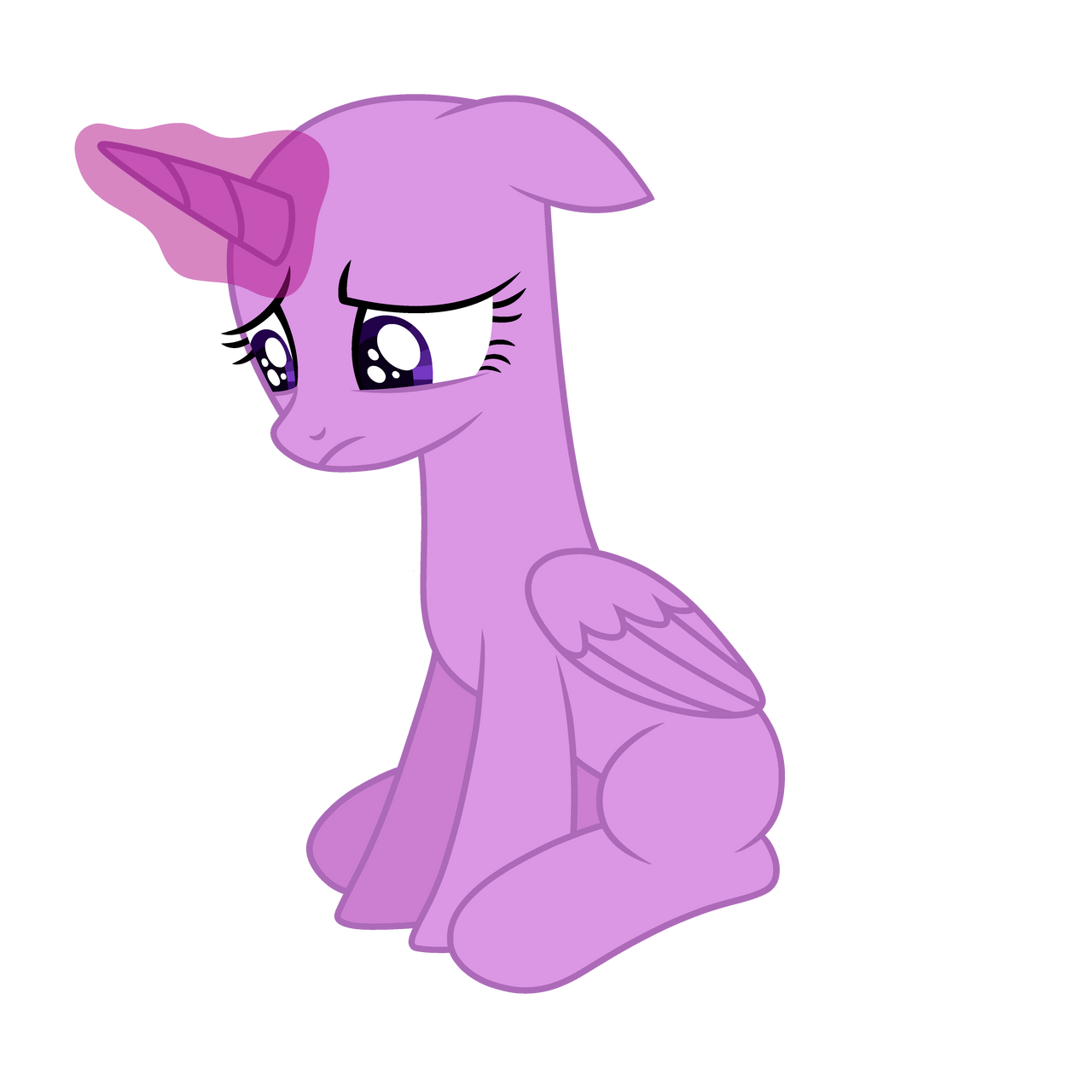 MLP FIM Sad Sparkle Base by Luna-Hamster on DeviantArt