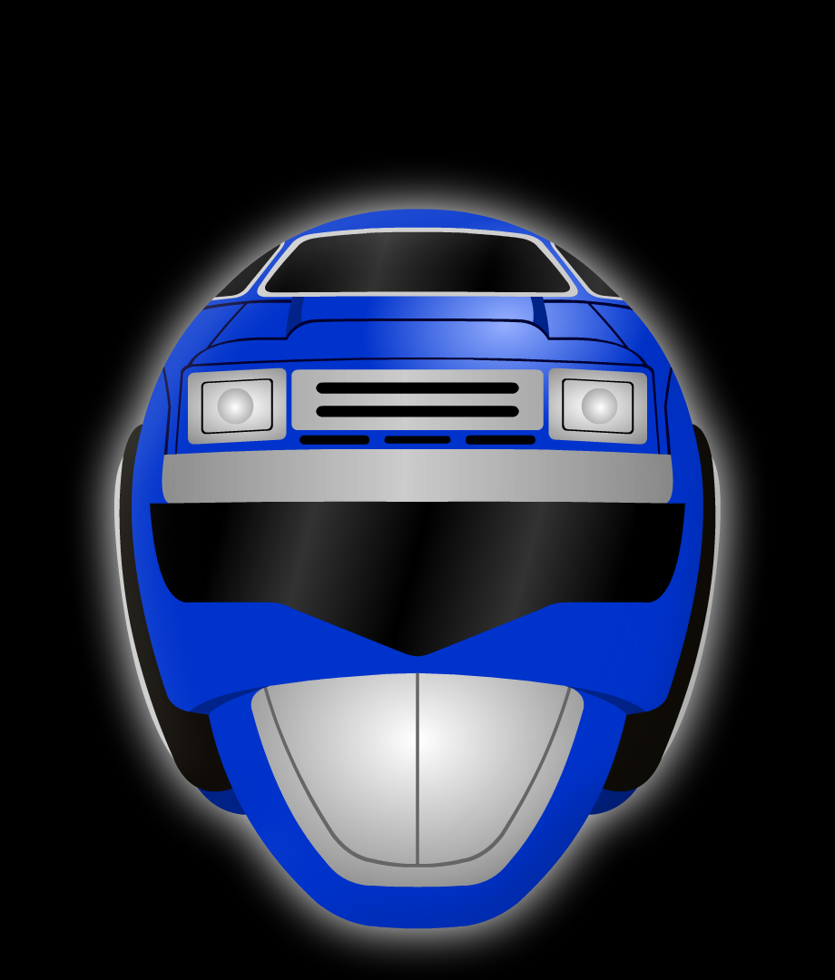 Blue Turbo Helmet