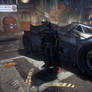 Batman and Batmobile - Batman Arkham Knight