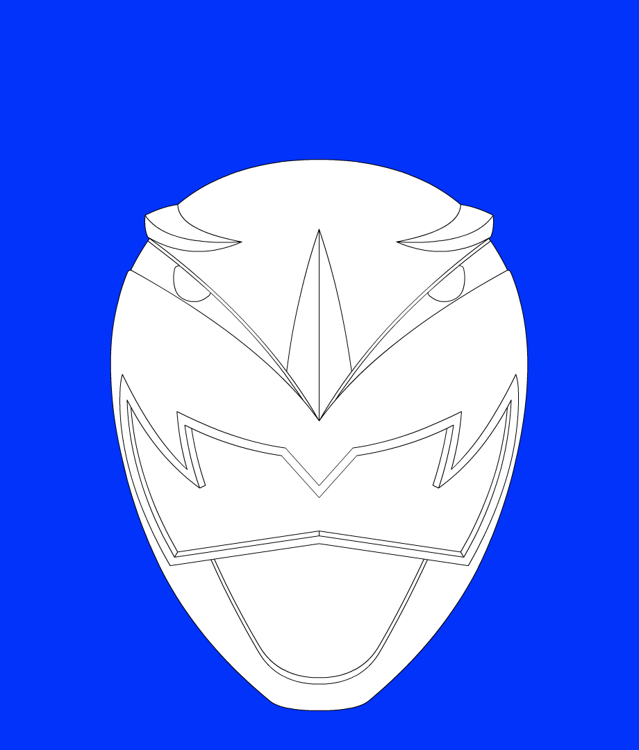 Power Rangers Coloring Pages Mask
