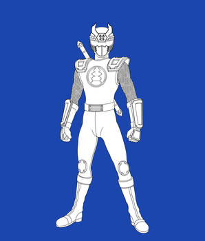 Kuwaga Raiger Line Art