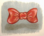Shiny Red Bow by Laura-Josephine