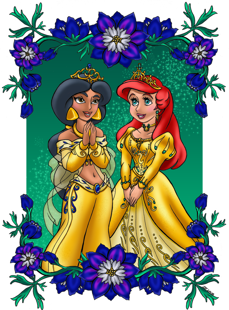 Jasmine and Ariel Enchanted