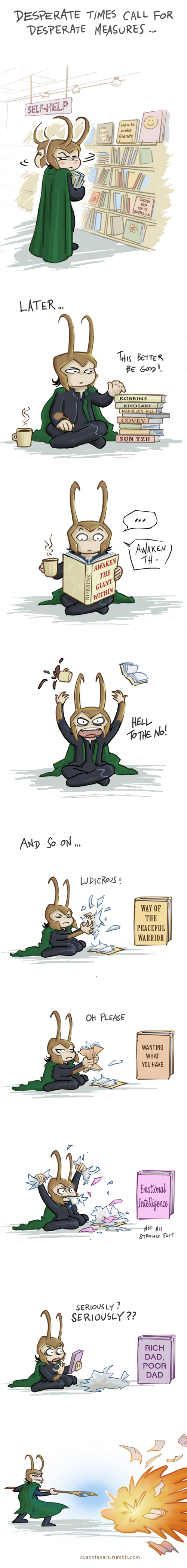 Loki tries something new